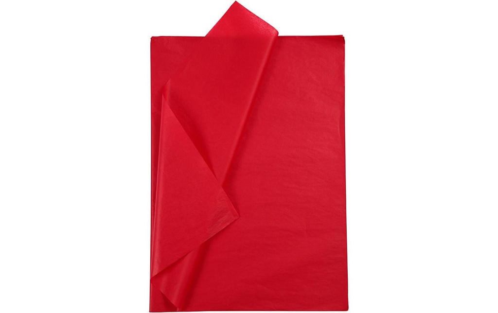 Creativ Company Papier de soie 50 x 70 cm, 25 feuilles, Rouge