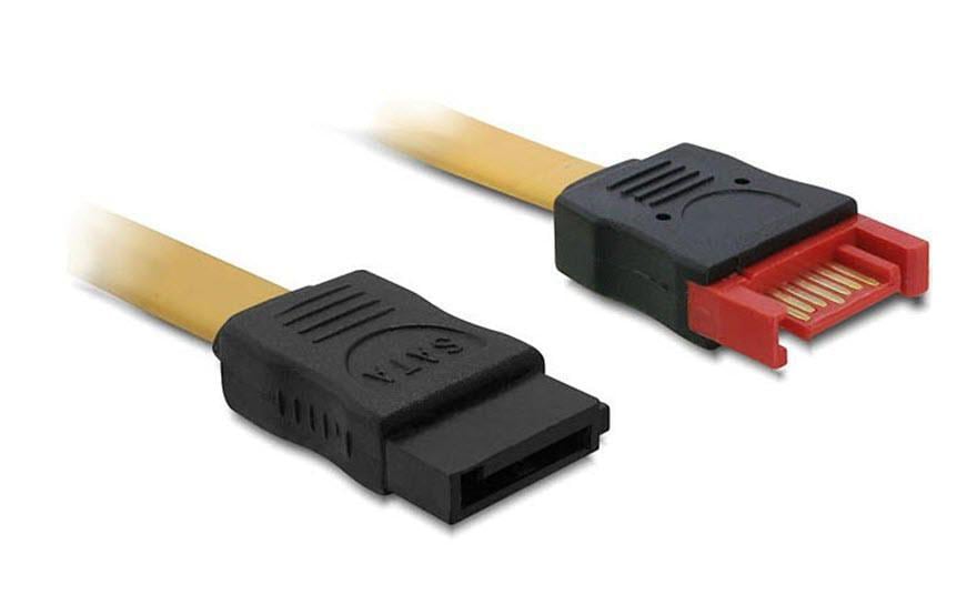 Delock Câble SATA3 jaune, rallonge 1 m