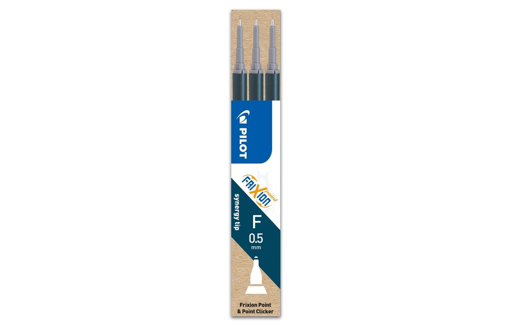 PILOT Mine FriXionPoint 0.5 noir/ble (3 pces)