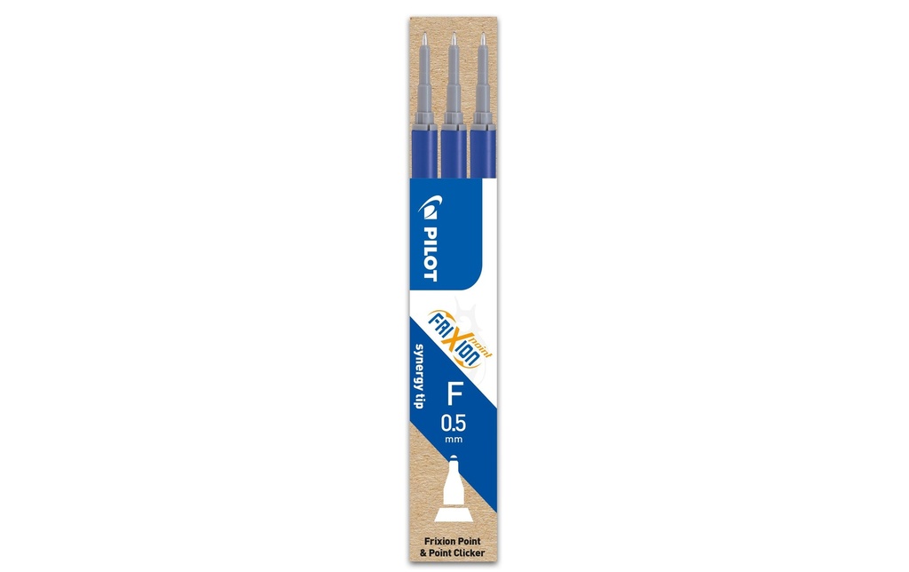PILOT Mines FriXion Point 0.5 bleu (3 pces)