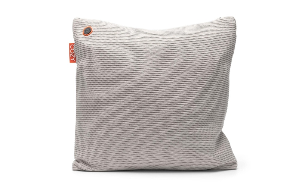 Bodi-Tek Coussin chauffant Cozy Una Strick Fonctionnement sur batterie, gris