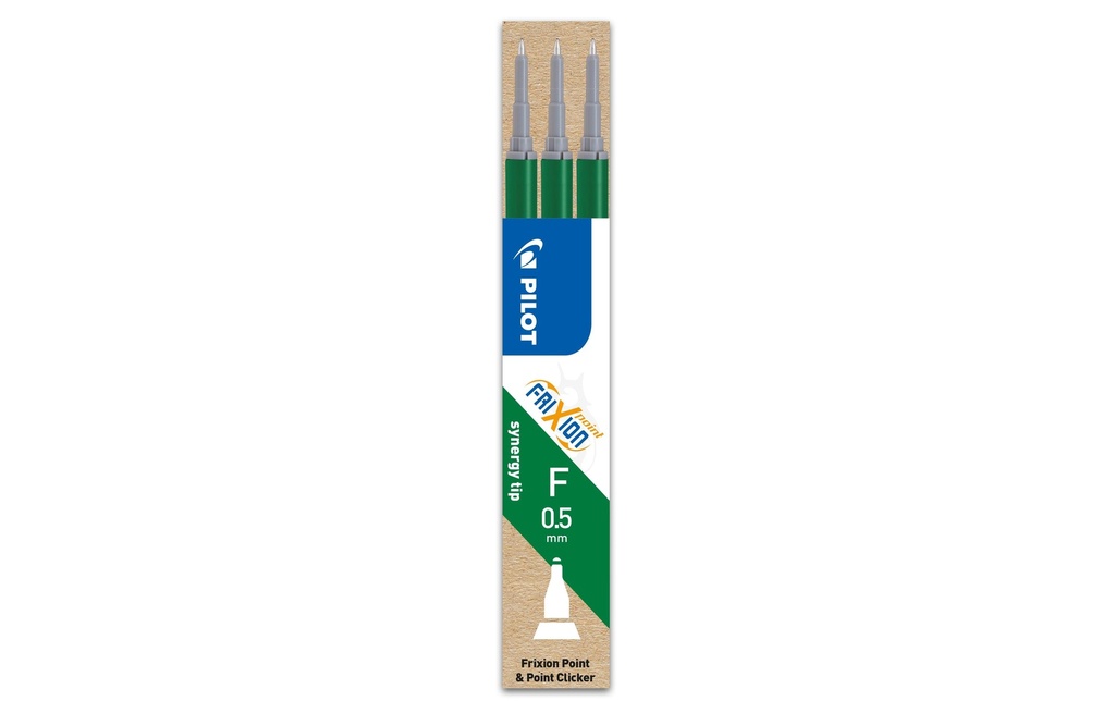 PILOT Mines FriXion Point 0.5 vert (3 pces)