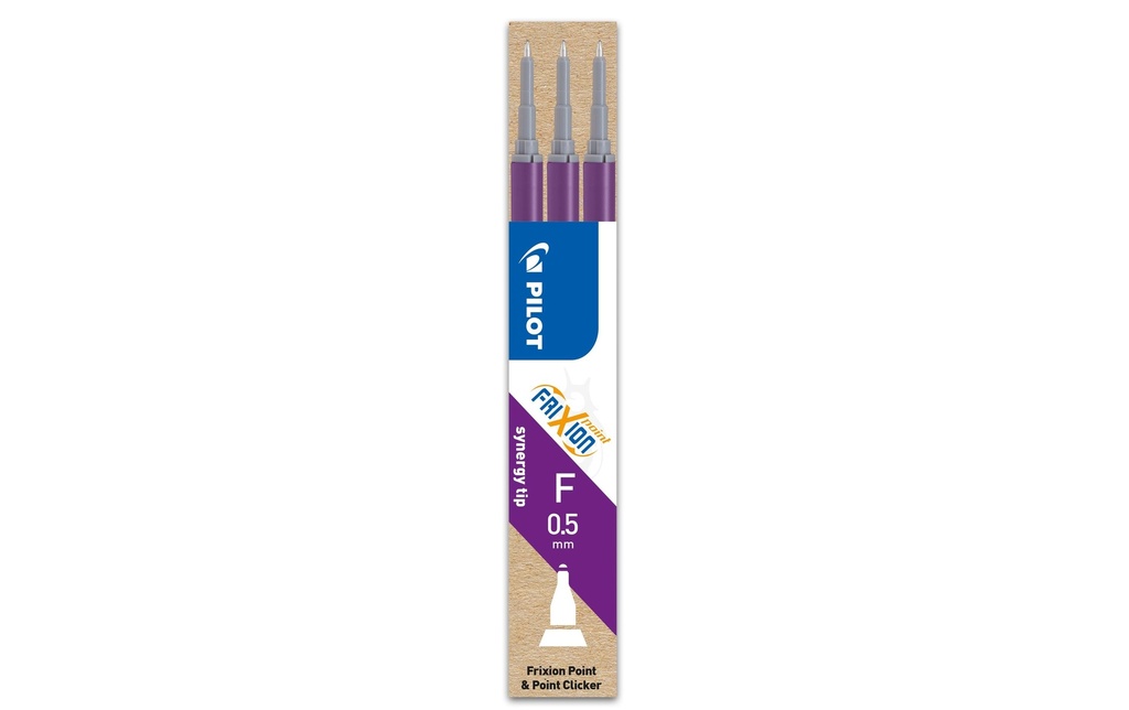 PILOT Mines FriXion Point 0.5 viole (3 pces)