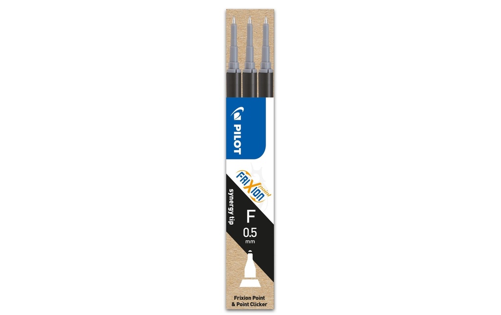 PILOT Mines FriXion Point 0.5 noir (3 pces)