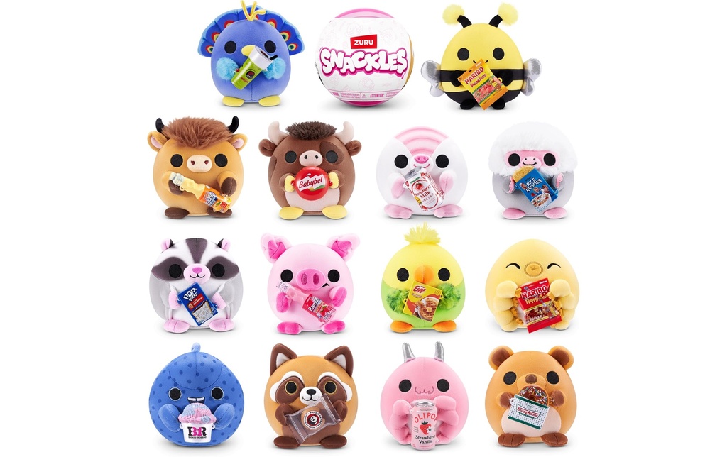 Zuru Animal en peluche Snackles – Original 5 assorti