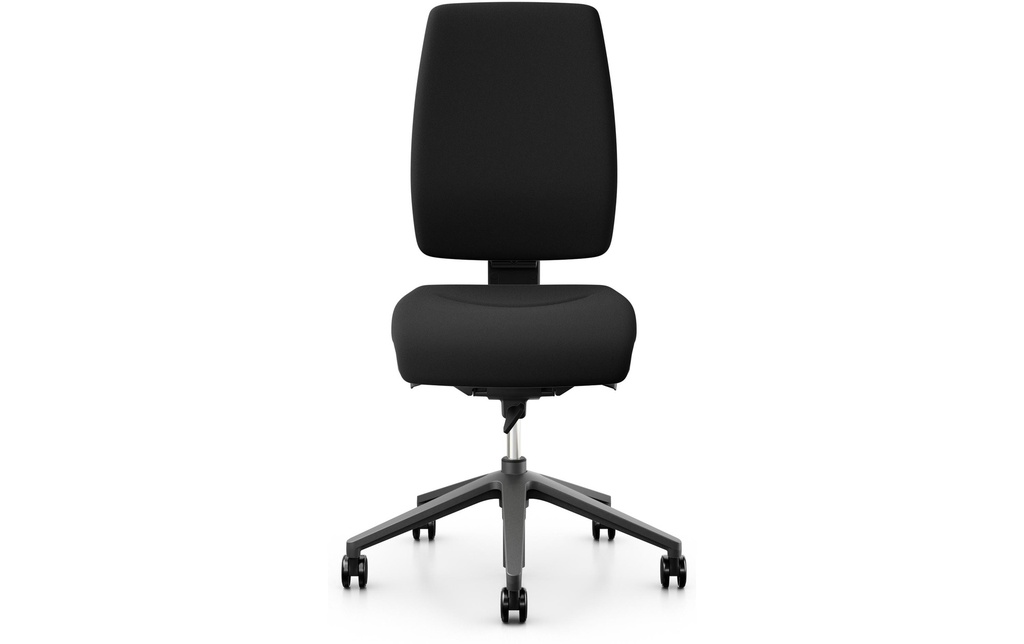 Giroflex Chaise de bureau 68 avec dossier rembourré, sans accoudoirs, noir