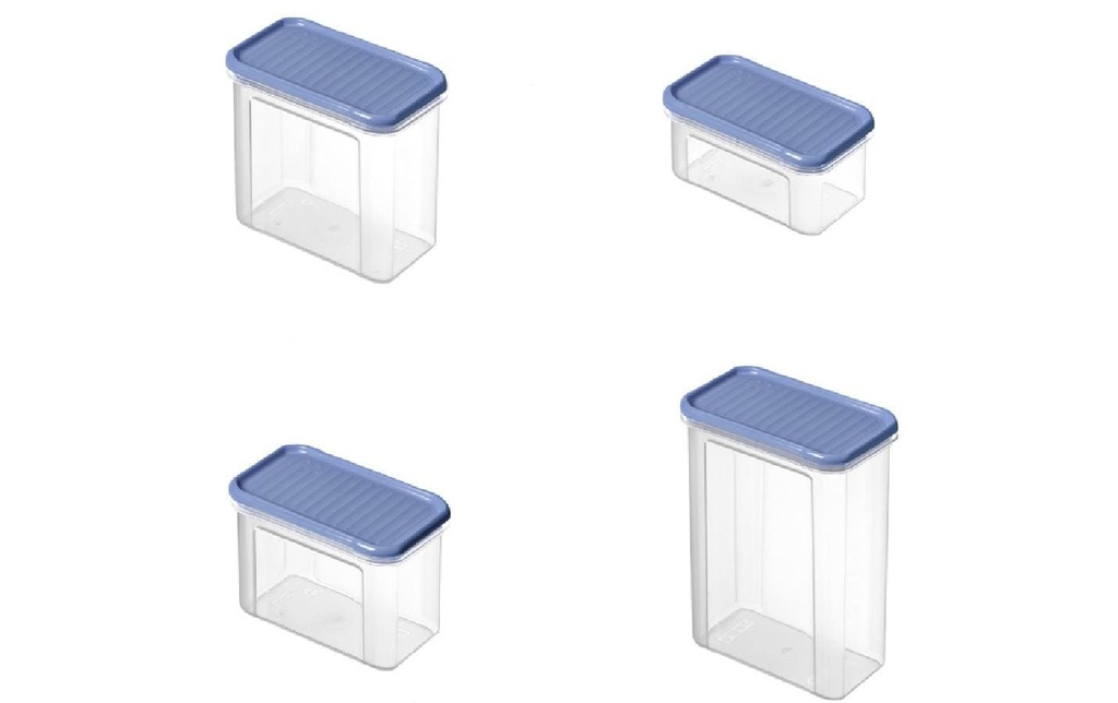 Rotho Set Premium boîtes 18 pcs. Domino 16 l, Transparent