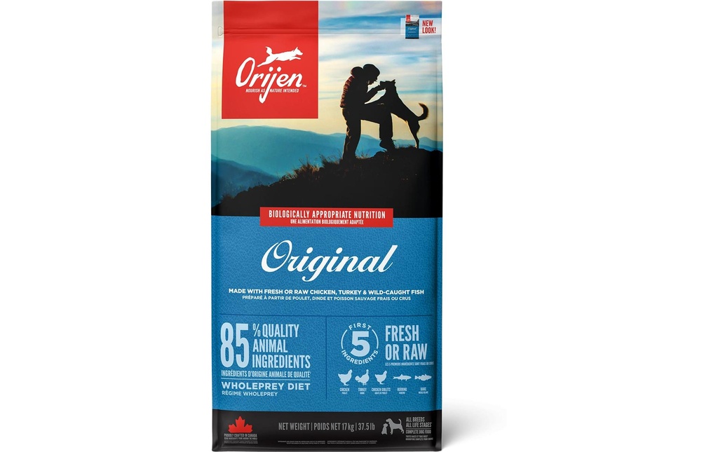 Orijen Alimentation sèche Dog Original avec volaille & poisson, 17 kg