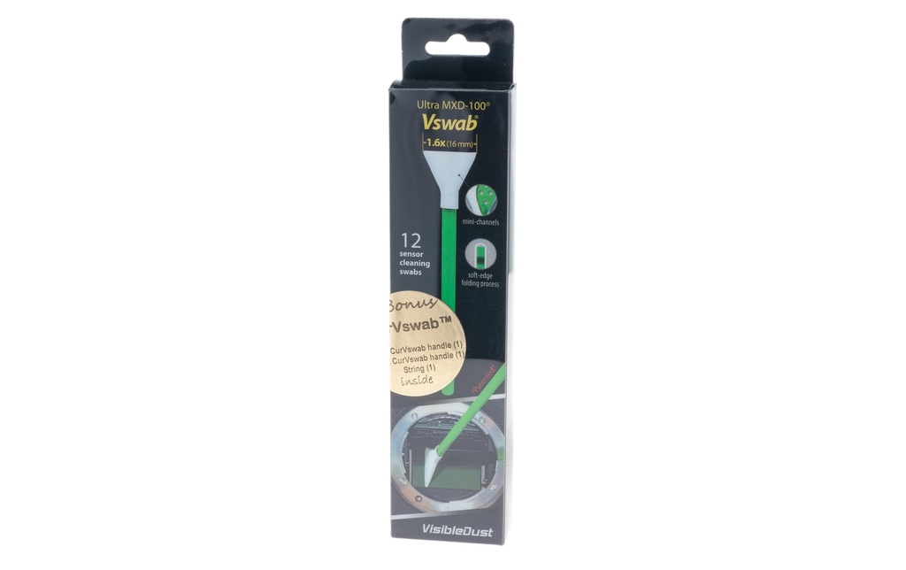 Visible Dust Bâtonnets de nettoyage Ultra MXD-100 Vswab, 1.6x, 12 pièces