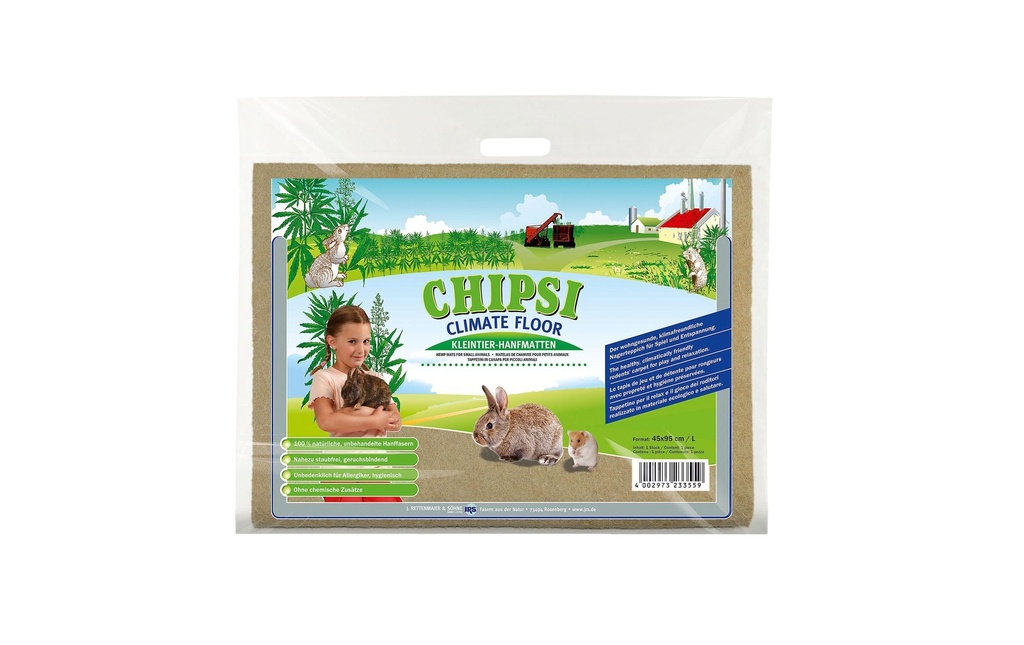 CHIPSI Climate Floor Tapis de chanvre L, 45 x 95 cm