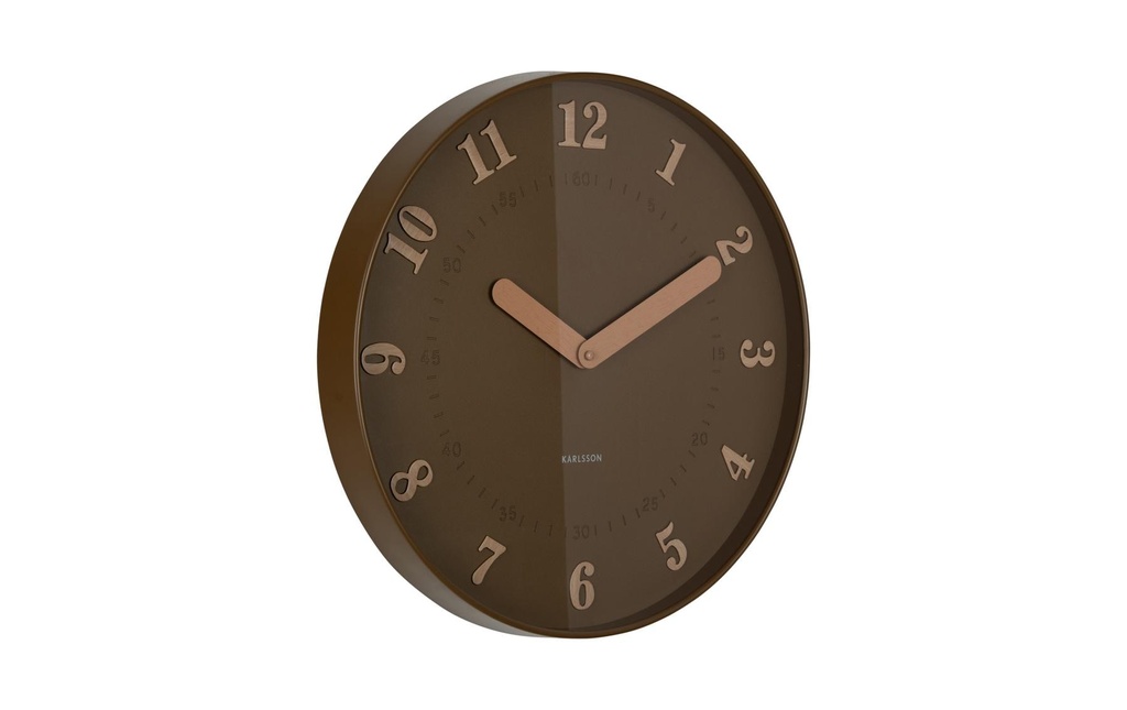 KARLSSON Horloge murale Amena 40 cm, Mocha Brown