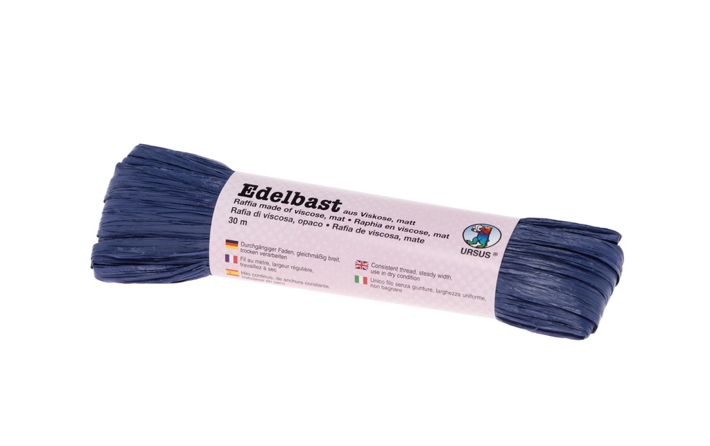URSUS Raphia raffiné Matt Bleu foncé