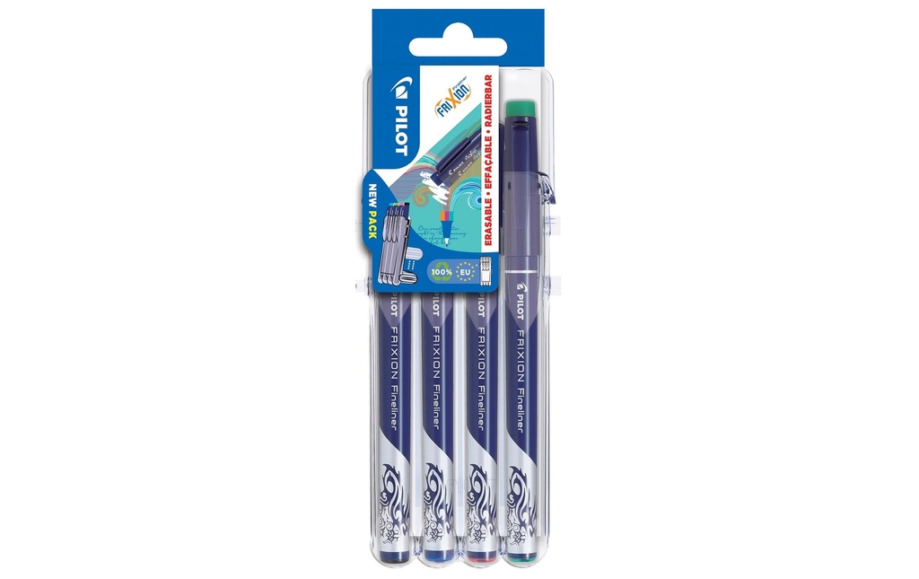 PILOT Finelin.FriXion Set2xGox4,étui (4 pces)