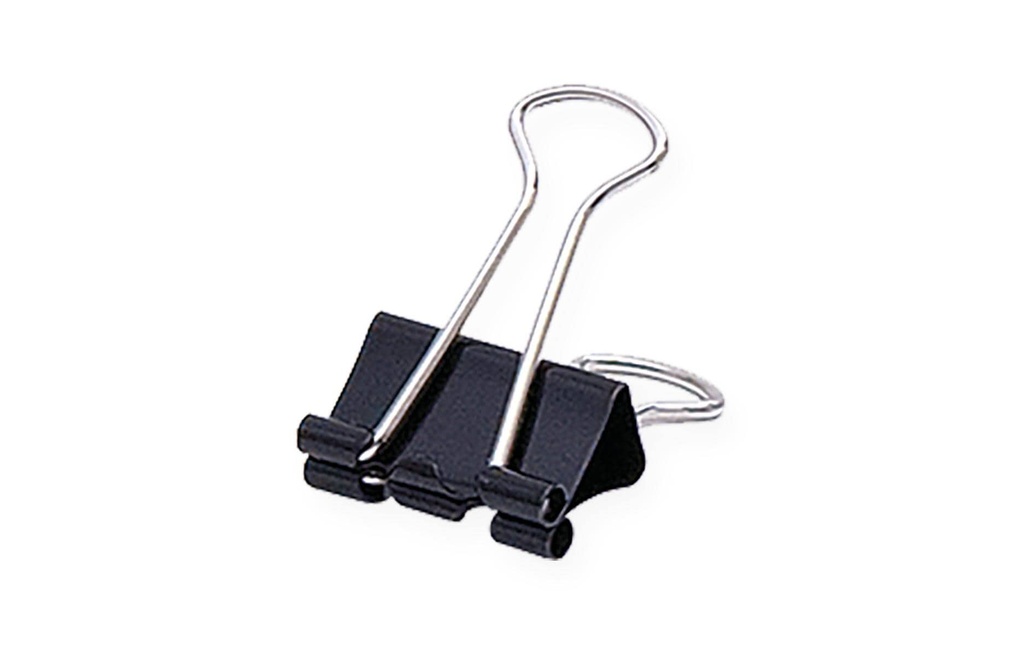 Soennecken Pince à papier 32 x 14 mm, noir, 12 pièces
