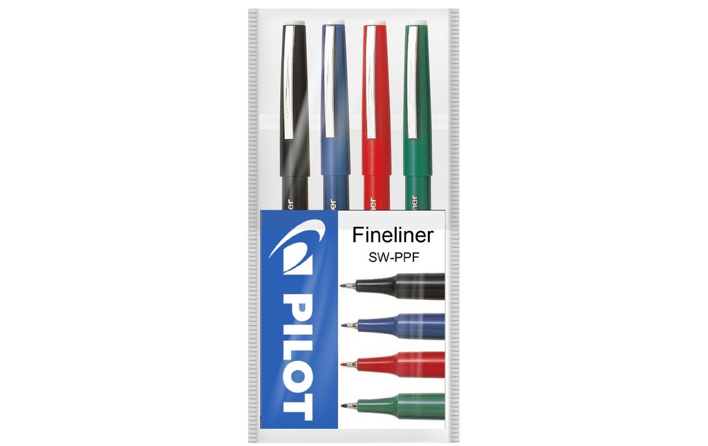 PILOT Fineliner étui (4 pces)