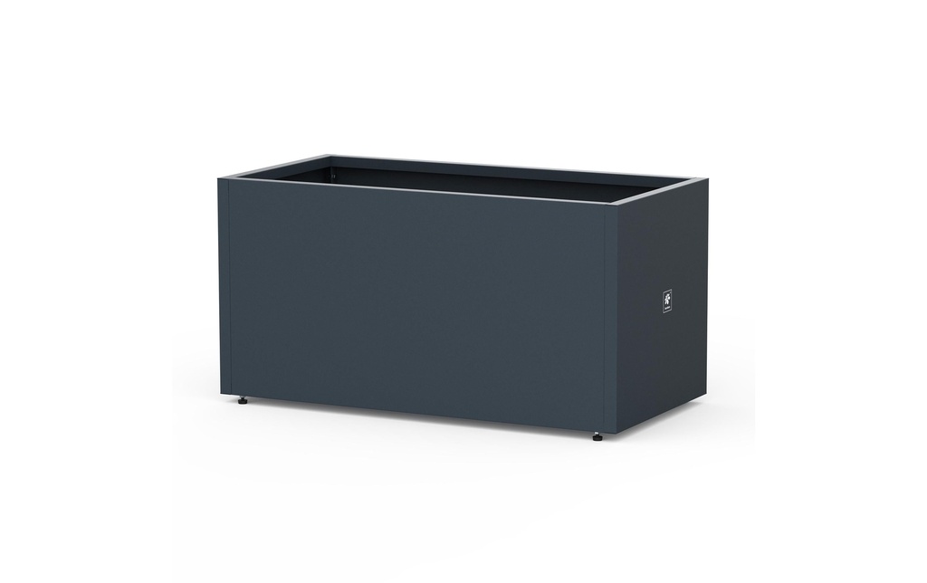 Herstera Bac à fleurs Metal Planter 50, 100 x 50 x 50 cm, anthracite