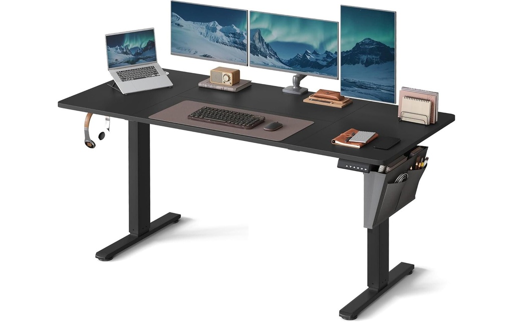 Songmics Table haute Vasagle réglable en hauteur noir, 160 x 70 cm
